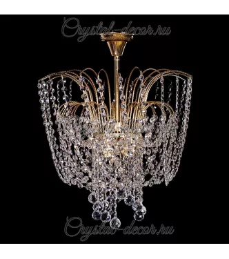 Люстра хрустальная Каскад 017 на 3 лампы